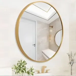 مرآة جدارية بوكو 40 سم - ذهبي