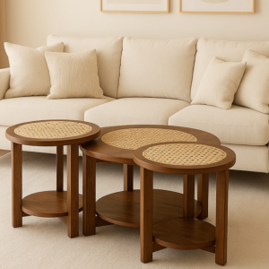 طقم طاولة قهوة 3 قطع سيرفا