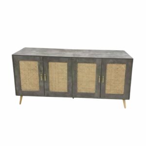 طاولة بوفية 4 ابواب نيلاي - رمادي