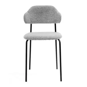 كرسي طعام بوكليه بيكورا - رمادي