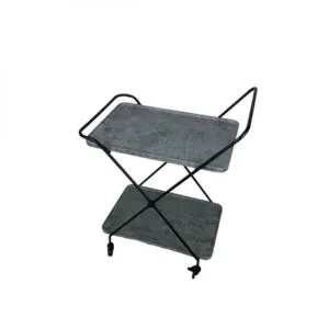 عربة خدمة مستطيلة اباري - رمادي