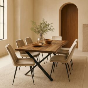 طقم طاولة طعام مع 6 كراسي سولين