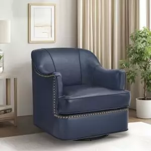 كرسي مفرد دوار بارل - ازرق