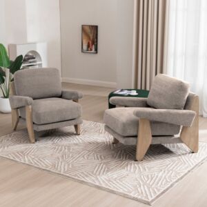 كرسي مفرد روفانس - بني