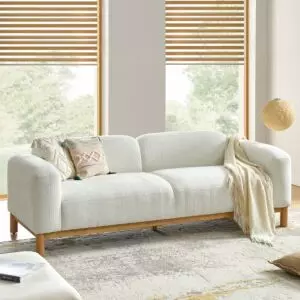 كنبة ثلاثية بوكليه مولار - ابيض