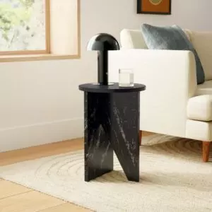 طاولة جانبية جرانيت صولا - اسود