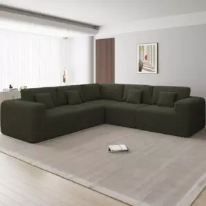 كنب زاوية بوكليه لافيتا - اخضر