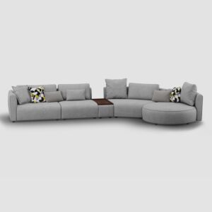 Martin Corner Sofa - 5 Pieces - Gray