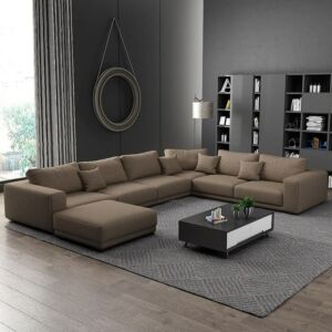 Valentina Corner Sofa - 5 Pieces - Brown