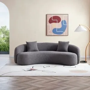 كنبة نوفيرا - 3 مقاعد - رمادي