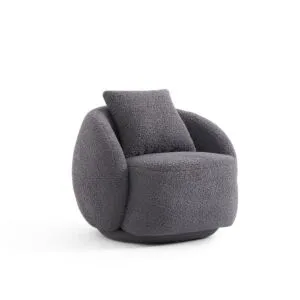 كرسي مفرد مورا - رمادي