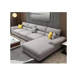 كنب زاوية توماس - 3 قطع - رمادي