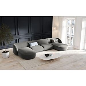 Astrid Corner Sofa - 4 Pieces - Gray