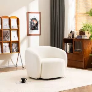 كرسي مفرد ريفا - ابيض