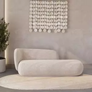 اريكة استرخاء كاسكيد - 3 مقاعد - بيج