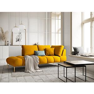 كنبة ديلورا - 3 مقاعد - اصفر