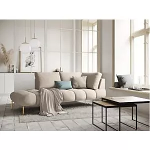 اريكة استرخاء ديلورا - 3 مقاعد - بيج