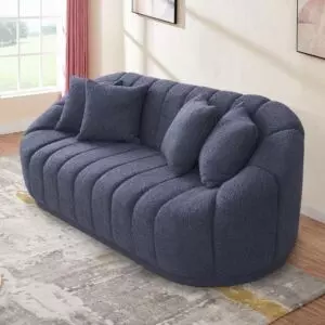 كنبة ميران - 3 مقاعد - ازرق غامق