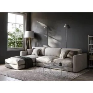 كنب زاوية فلونز - بيج