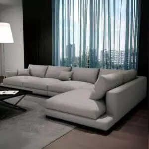 كنب زاوية حرف L فيتارو - بيج فاتح