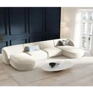 كنب زاوية فاندال شكل حرف U