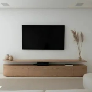 طاولة تلفزيون باولا - بني