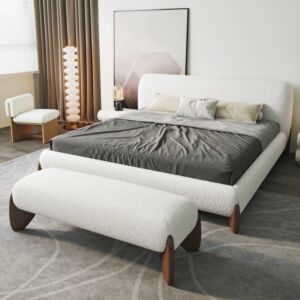 طقم سرير سوبر كينج ومقعد بنش كورفا 200X200 سم