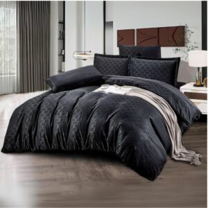 طقم لحاف مزدوج 7 قطع صيفي ماسا - اسود