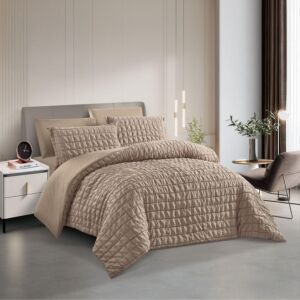 طقم لحاف صيفي سارال - بيج