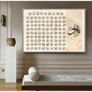 لوحة اسلامية نيوكلاسيك اسماء الله