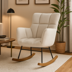 كرسي استرخاء هزاز ريموندا - اوف وايت