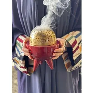 مبخرة كلاسي احمر - صغير 