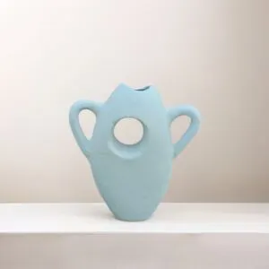 مزهرية ميتشا - ابيض