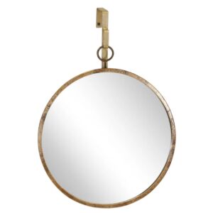 Metal Glass Wall Mirror - Gold