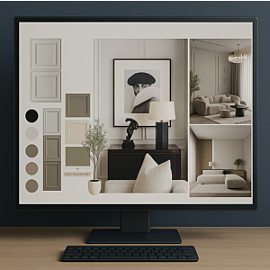 خدمة تصميم داخلي 2D