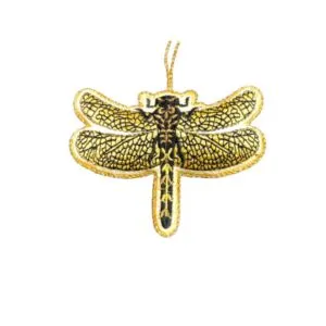 تعليقة زينة مطرزة يعسوب - ذهبي