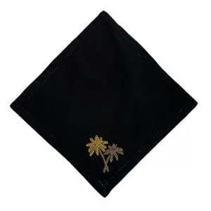 منديل سفرة نخيل - اسود ومتعدد الالوان