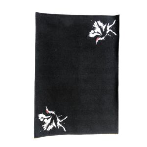 قاعدة صحون مطرز اوموت - اسود ومتعدد الالوان