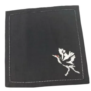 منديل طاولة مطرز اوموت - اسود ومتعدد الالوان