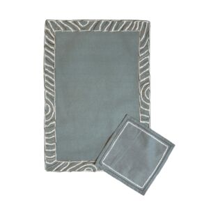 سجادة صلاة مطرزة رينو - اخضر ومتعدد الالوان