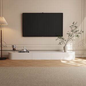 طاولة تلفزيون ماردينال - 220 سم - كريمي