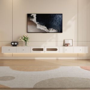 حامل تلفزيون جداري مارلي - 300 سم - كريمي