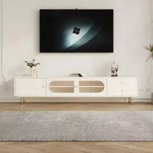 طاولة تلفزيون ماريتا - 180 سم - كريمي