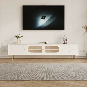 طاولة تلفزيون ماريتا - 220 سم - كريمي