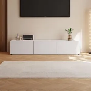 طاولة تلفزيون أوليفيا 180 سم - اوف وايت