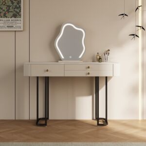 تسريحة مع مرآة سحابية روفيل - كريمي واسود