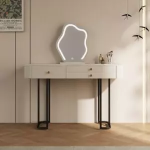 تسريحة مع مرآة سحابية روفيل - كريمي واسود