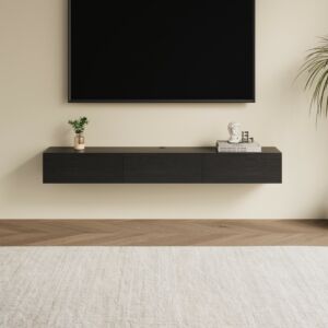 حامل تلفزيون جداري بيران - اسود