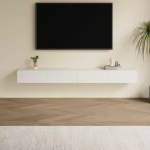 حامل تلفزيون جداري فيرمونا - 220x23 سم - ابيض