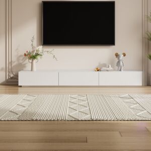 طاولة تلفزيون مايلي - 200x25 سم - ابيض